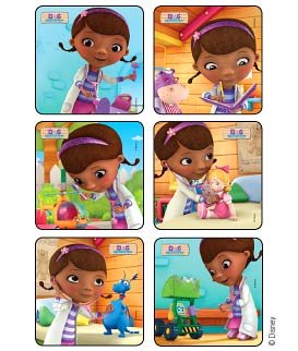 Medibadge Doc McStuffins Stickers 75pk - DMI Ireland's Leading Dental Supplier - Next Day Delivery