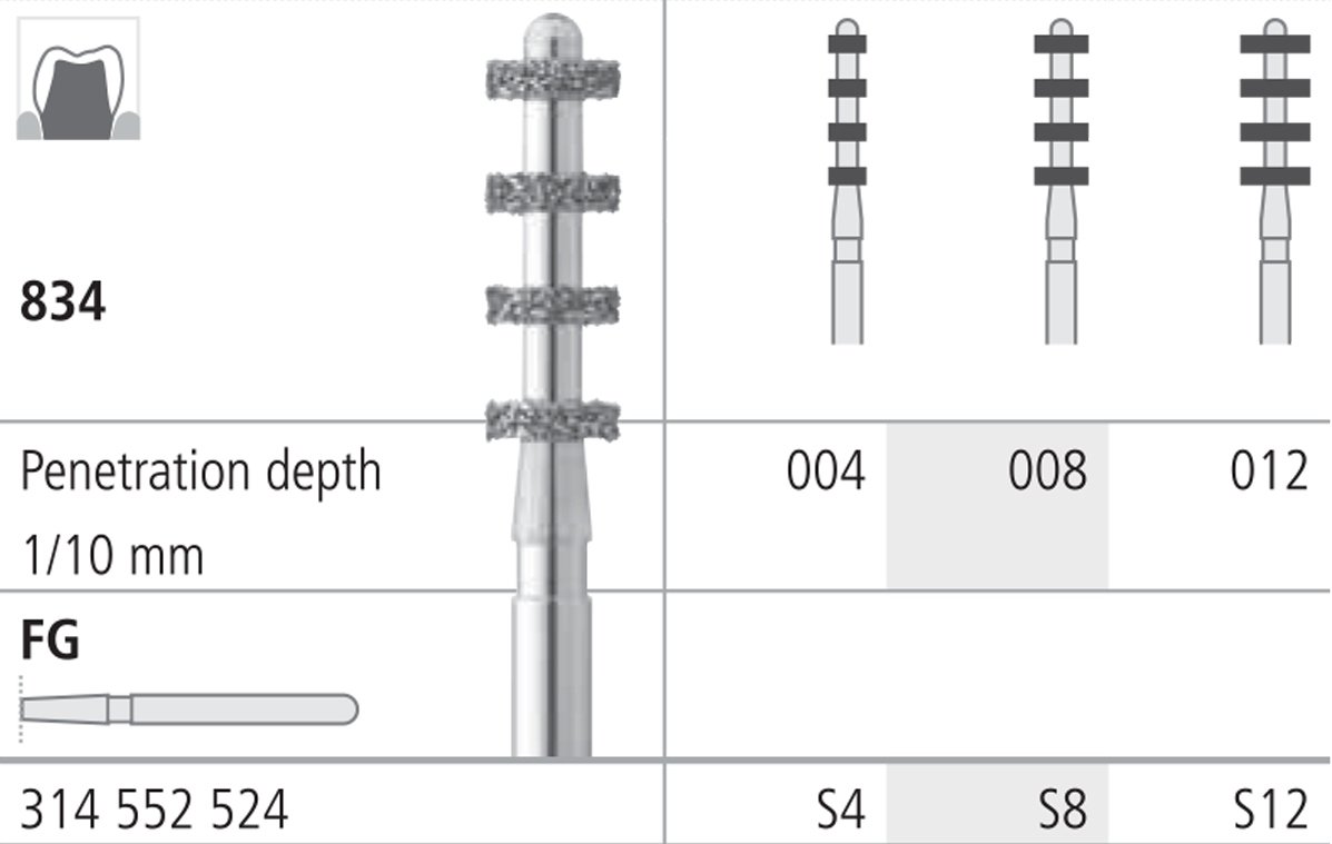 Intensiv SA Depth Marker Bur - 6pk Size 012 - DMI Ireland's Leading Dental Supplier - Next Day Delivery