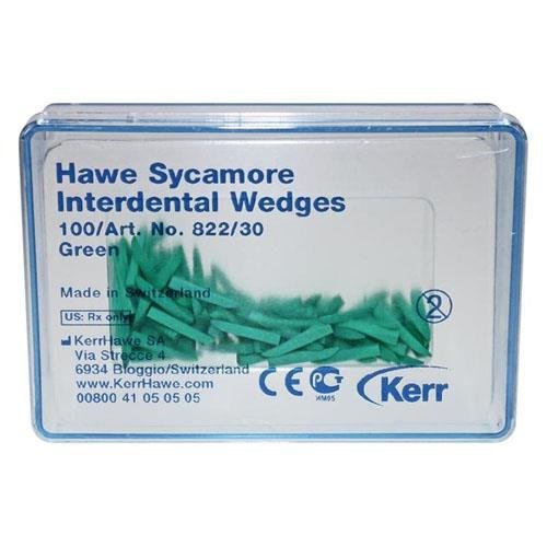 Kerr Sycamore Interdental Wedges Green x 100 - DMI Ireland's Leading Dental Supplier - Next Day Delivery