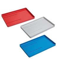 Perfection Plus Plastic Instrument Trays with a  Rack Red - DMI Dental Consumables Ireland - Next Day Delivery