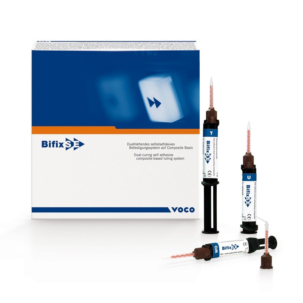 Bifix SE Syringe Kit QuickMix syringe 3 × 5 g (universal, transparent, white-opaque), accessories