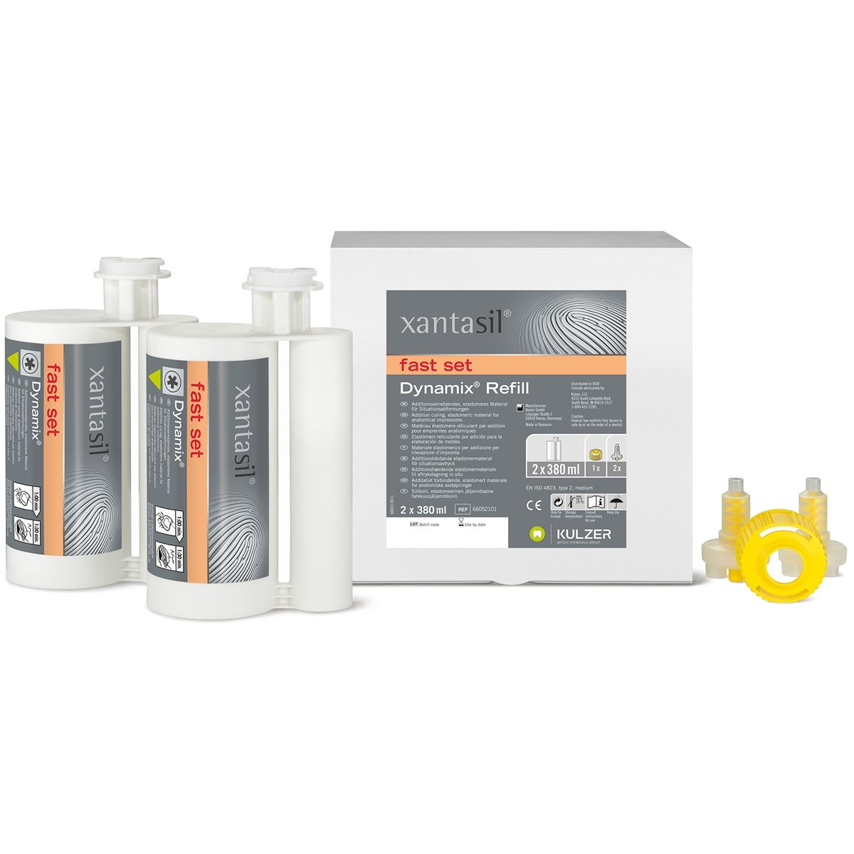 Kulzer Xantasil Dynamix - 2 x 380ml Regular Material - DMI Dental Consumables Ireland - Next Day Delivery